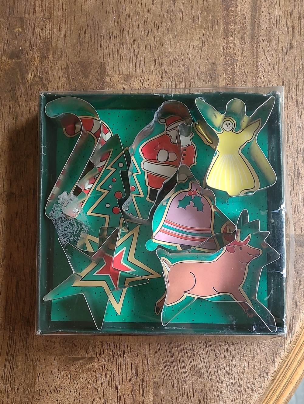 Christmas Cookie Cutter Set Of 7 Assorted Vintage Aluminum Cookie Cutters In Box